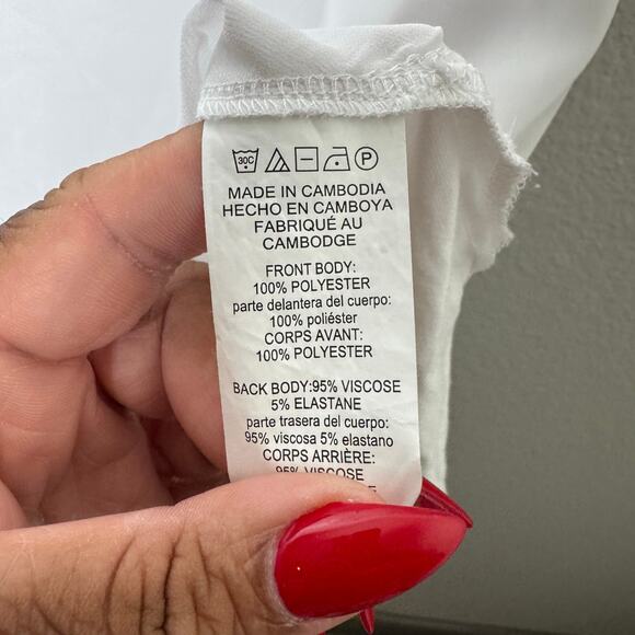 Michael‎ Kors Women’s White Sleeveless V-Neck Blouse Top Size 2X - Picture 5 of 7